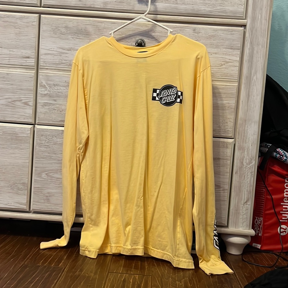 Yellow Santa Cruz shirt from pacsun